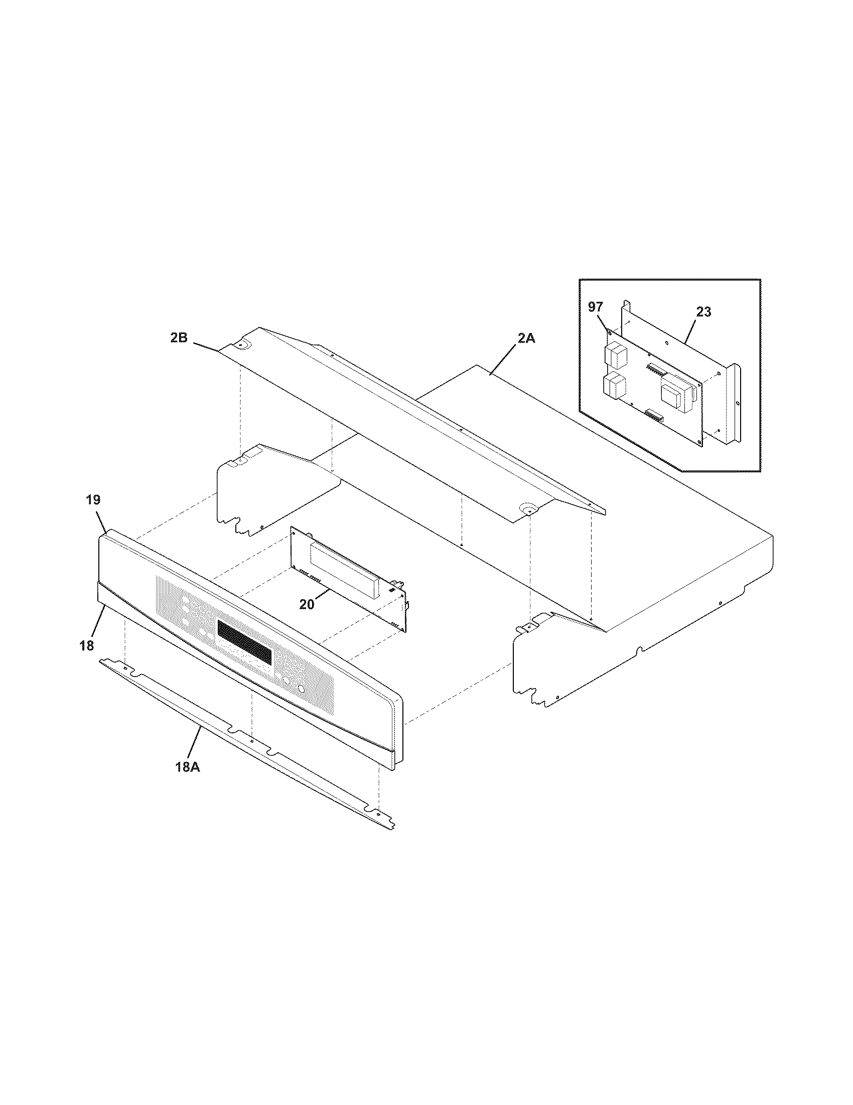 Kenmore Elite 79048122800 control panel diagram