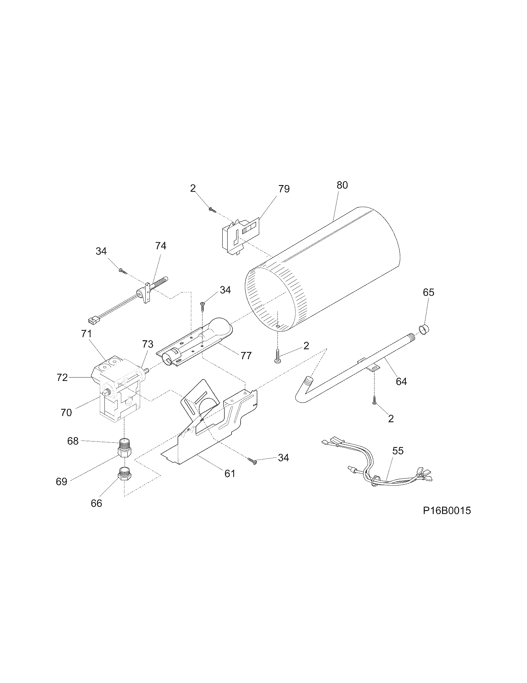 Kenmore 41798042701 burner diagram
