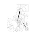 Kenmore 41798076701 cabinet/drum diagram
