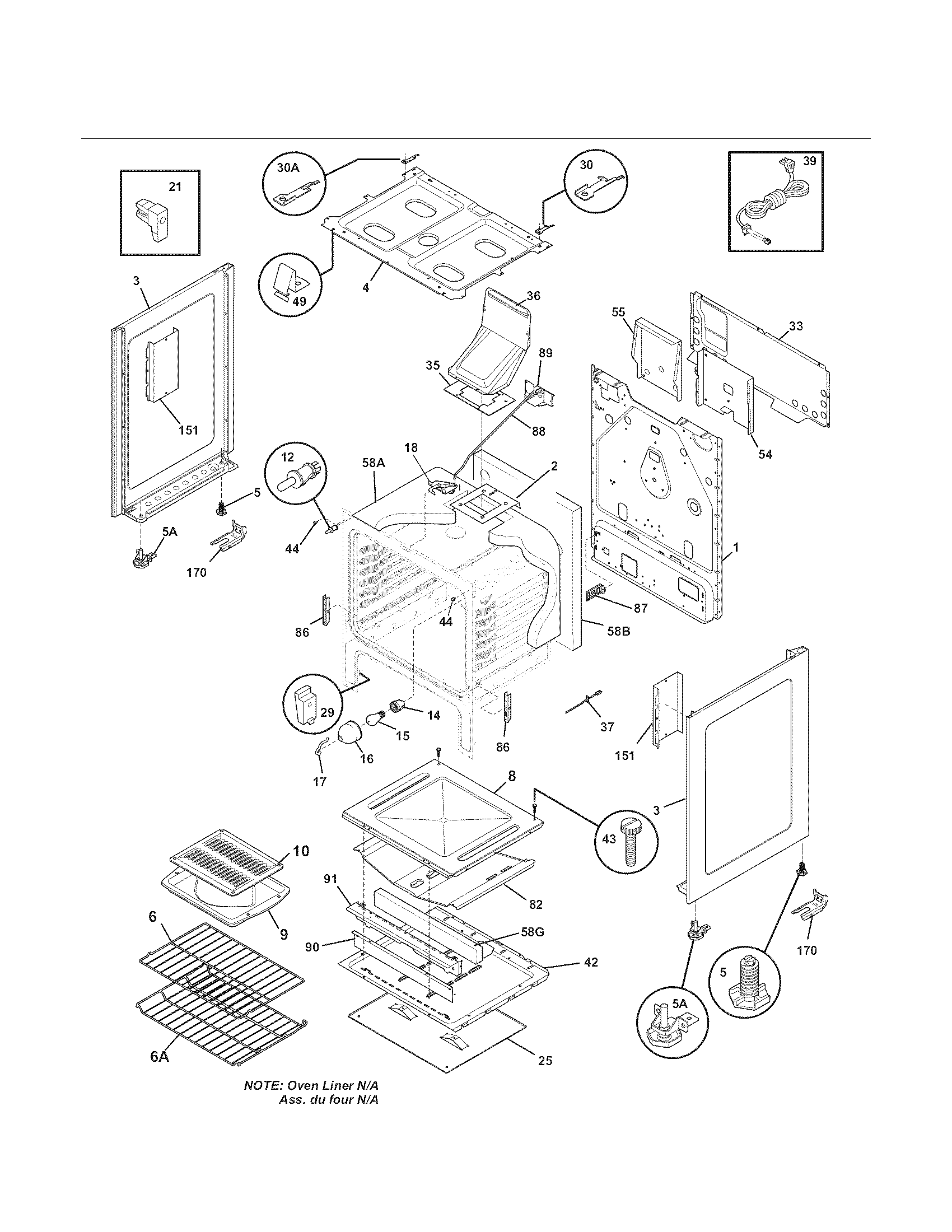 Kenmore 79071372703 body diagram