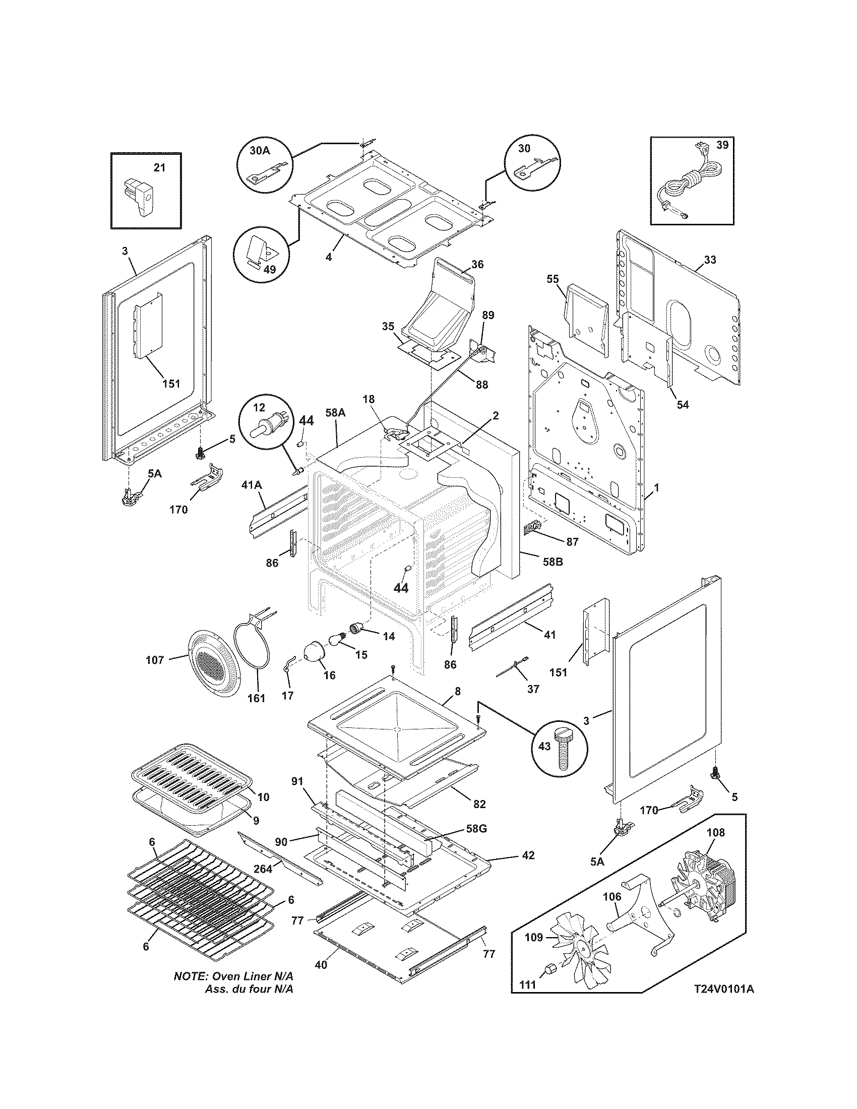 Kenmore 79078852605 body diagram
