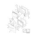 Kenmore Elite 79045003800 door diagram
