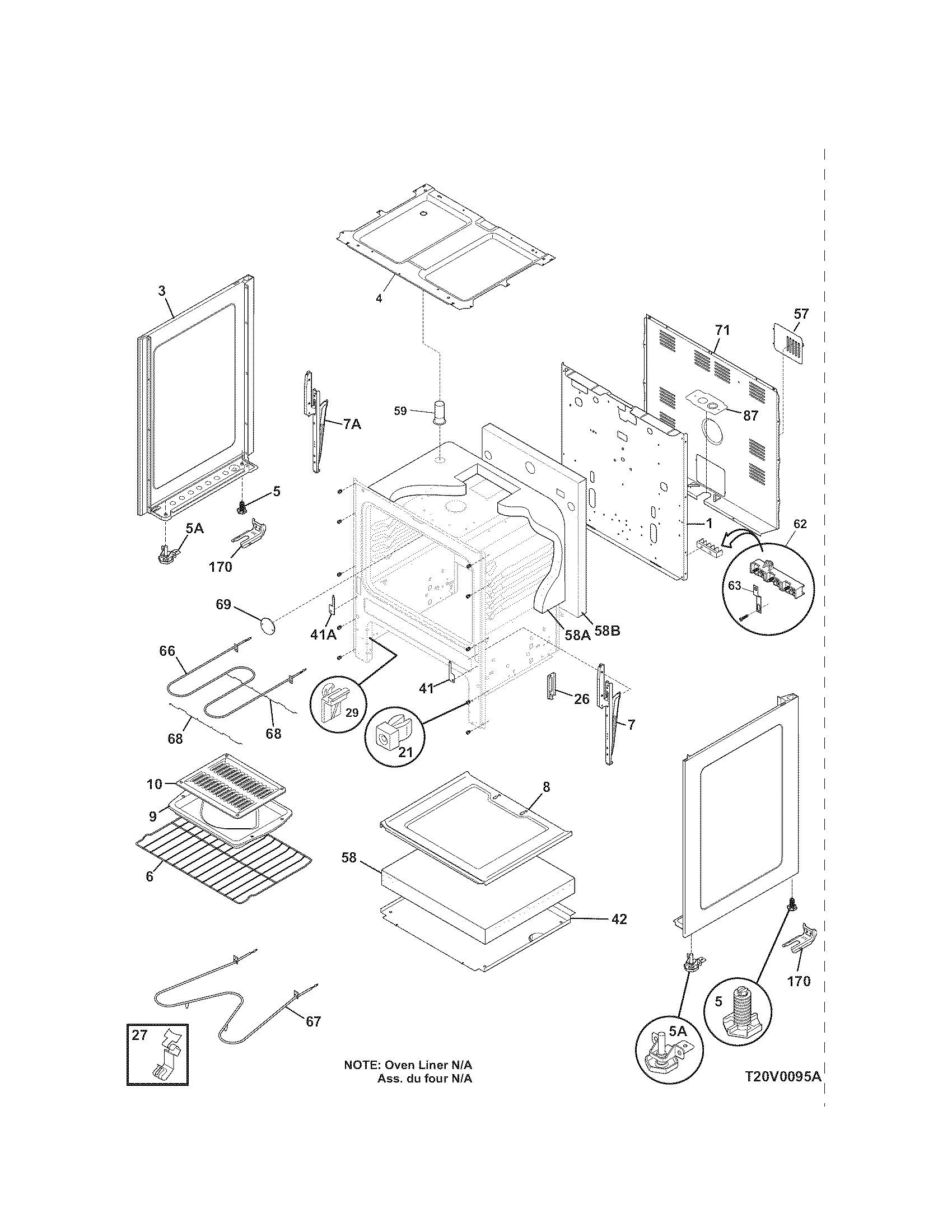 Kenmore 79090821405 body diagram