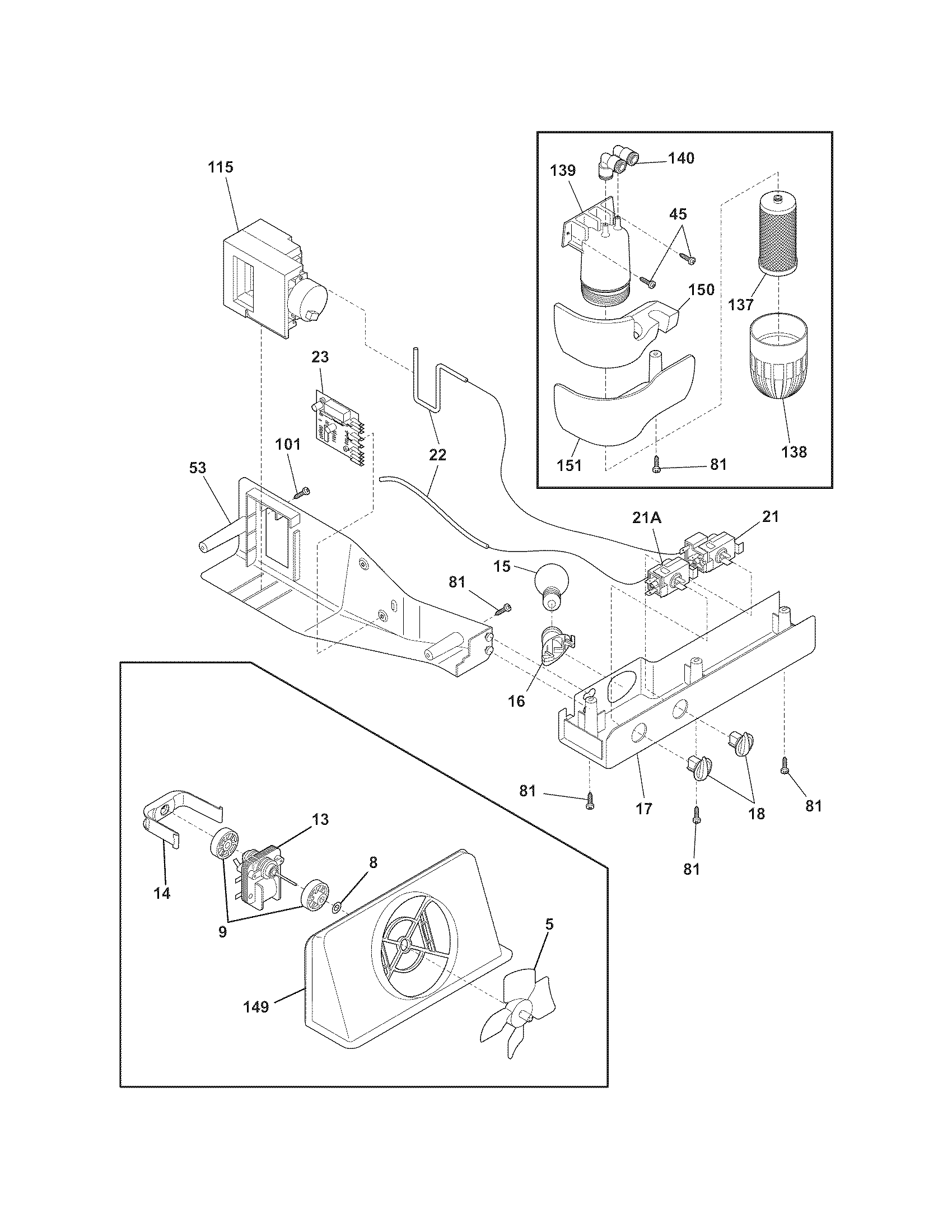 Frigidaire FRS6KR5JSB3 controls diagram