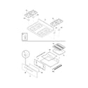 Frigidaire FGFS36FWF top/drawer diagram