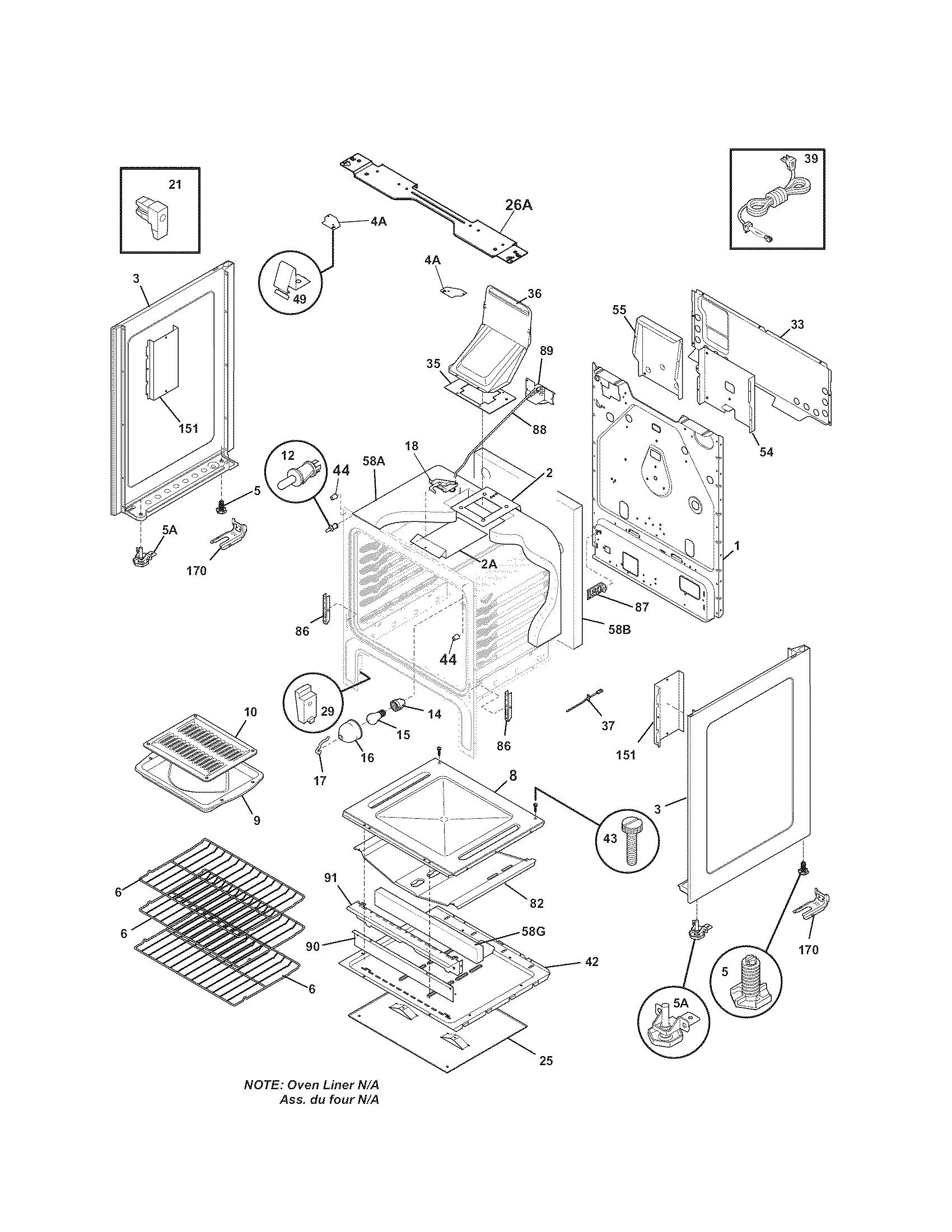 Kenmore 79071352703 body diagram