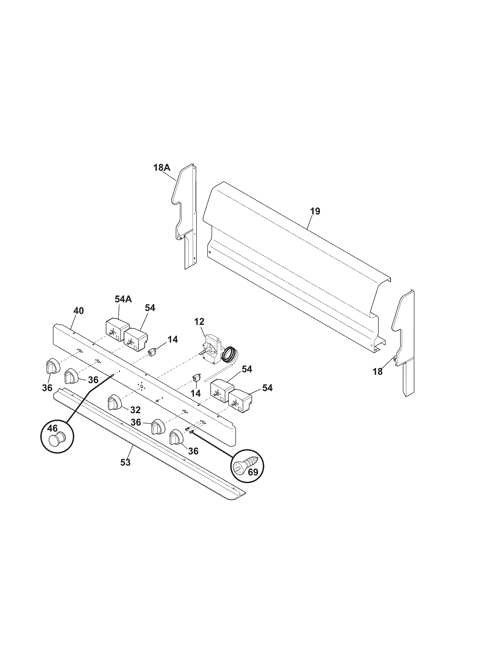 Kenmore 79064091307 backguard diagram