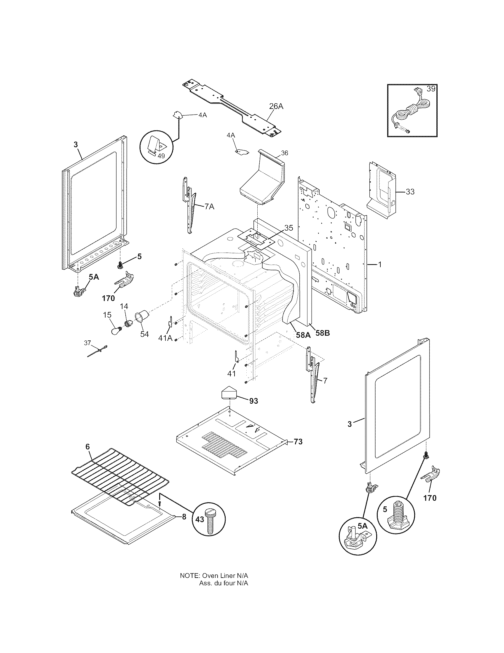 Kenmore 79070119703 body diagram