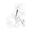 Frigidaire LGQ1442ES2 cabinet/drum diagram