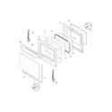 Frigidaire FEF369HBA door diagram