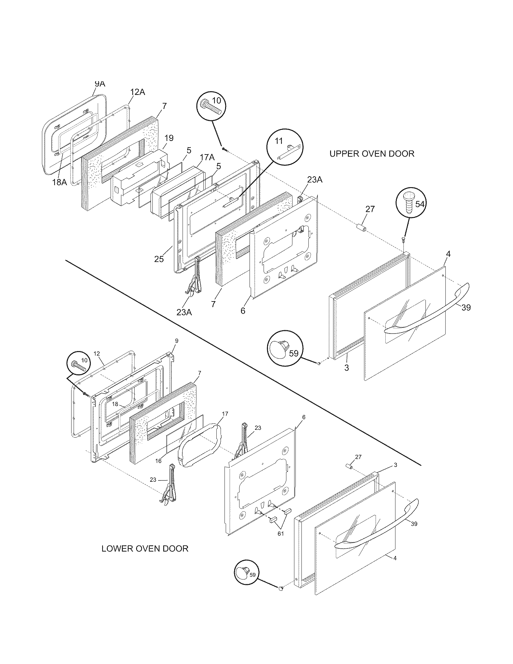 Kenmore 79040614800 doors diagram