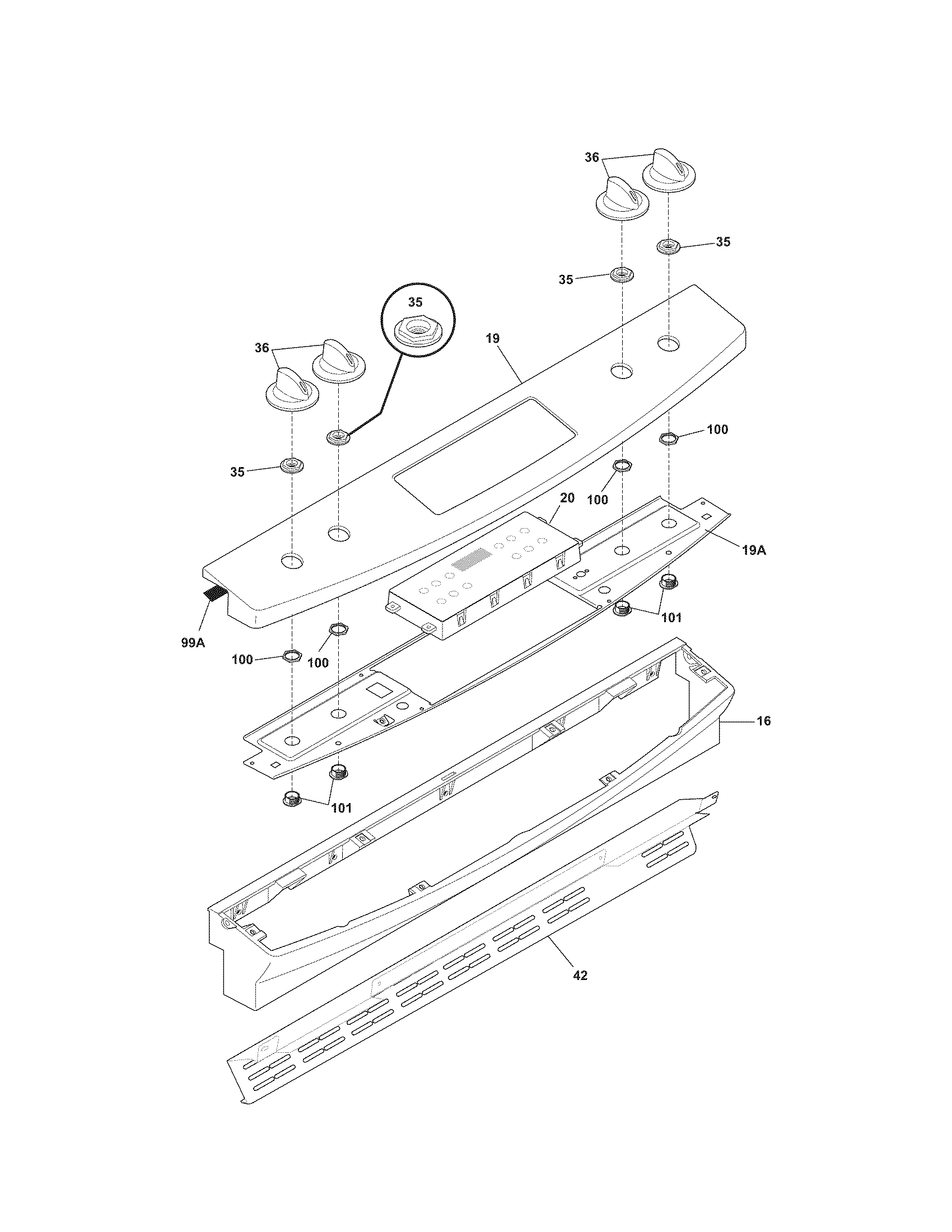Kenmore 79036732702 backguard diagram
