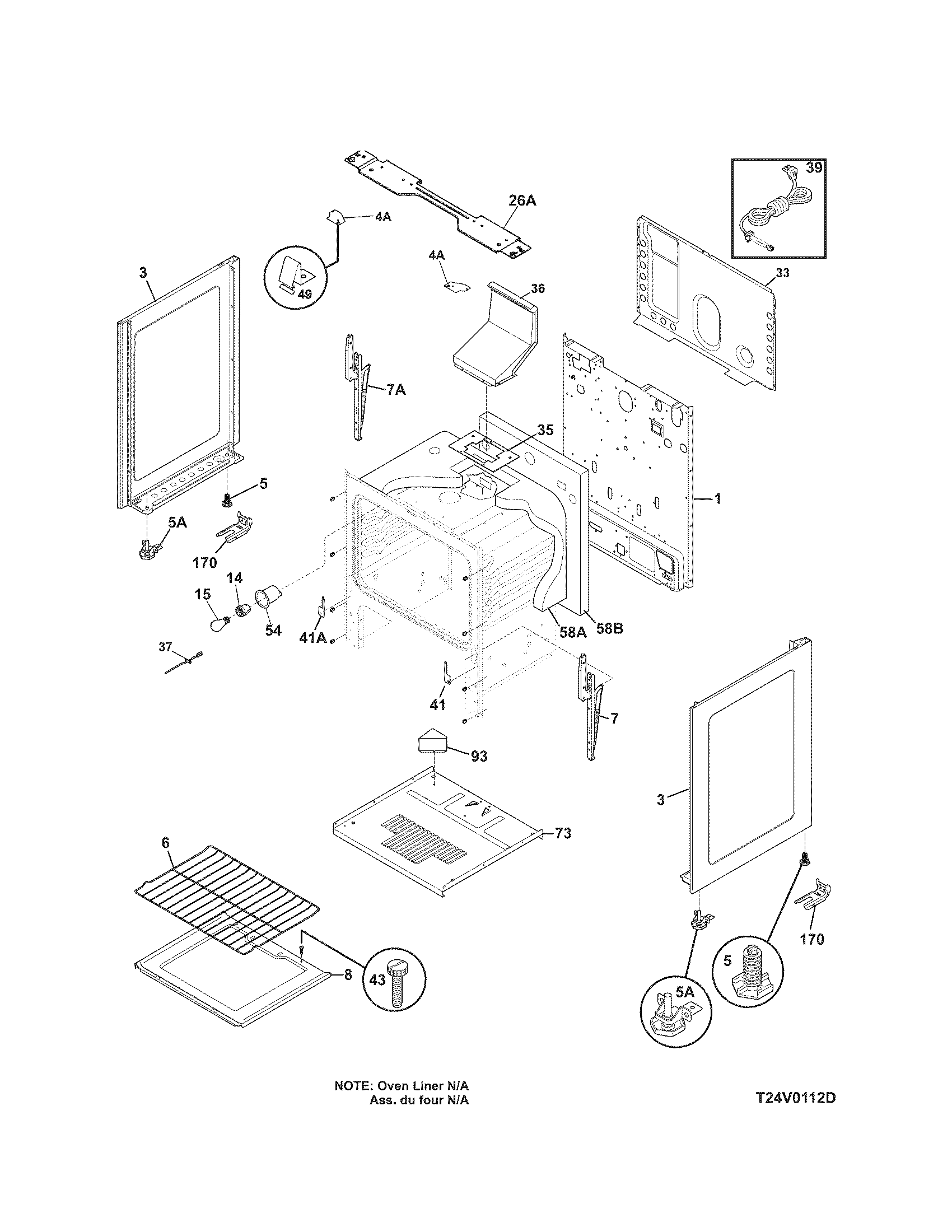 Kenmore 79071313705 body diagram