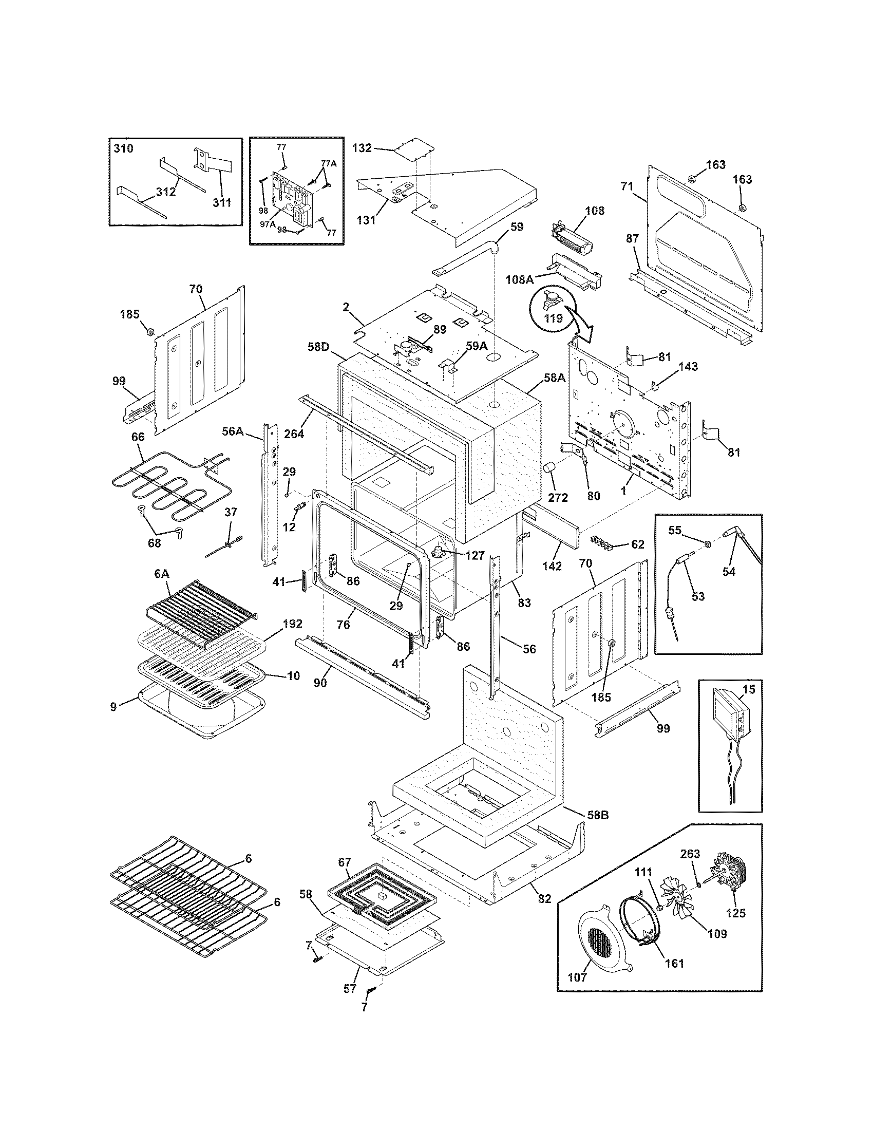 Kenmore Elite 79047893605 body diagram