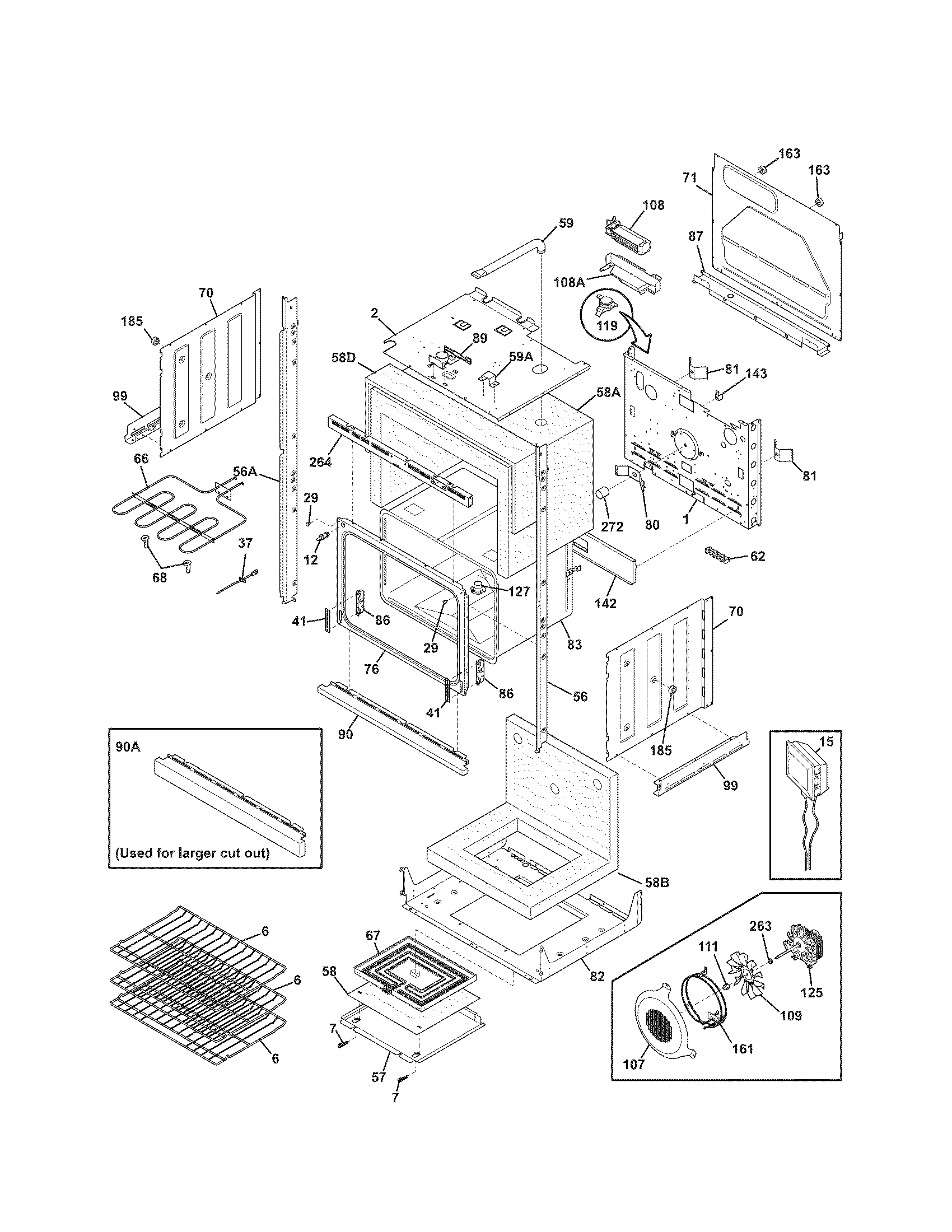 Kenmore Elite 79047912603 lower oven diagram