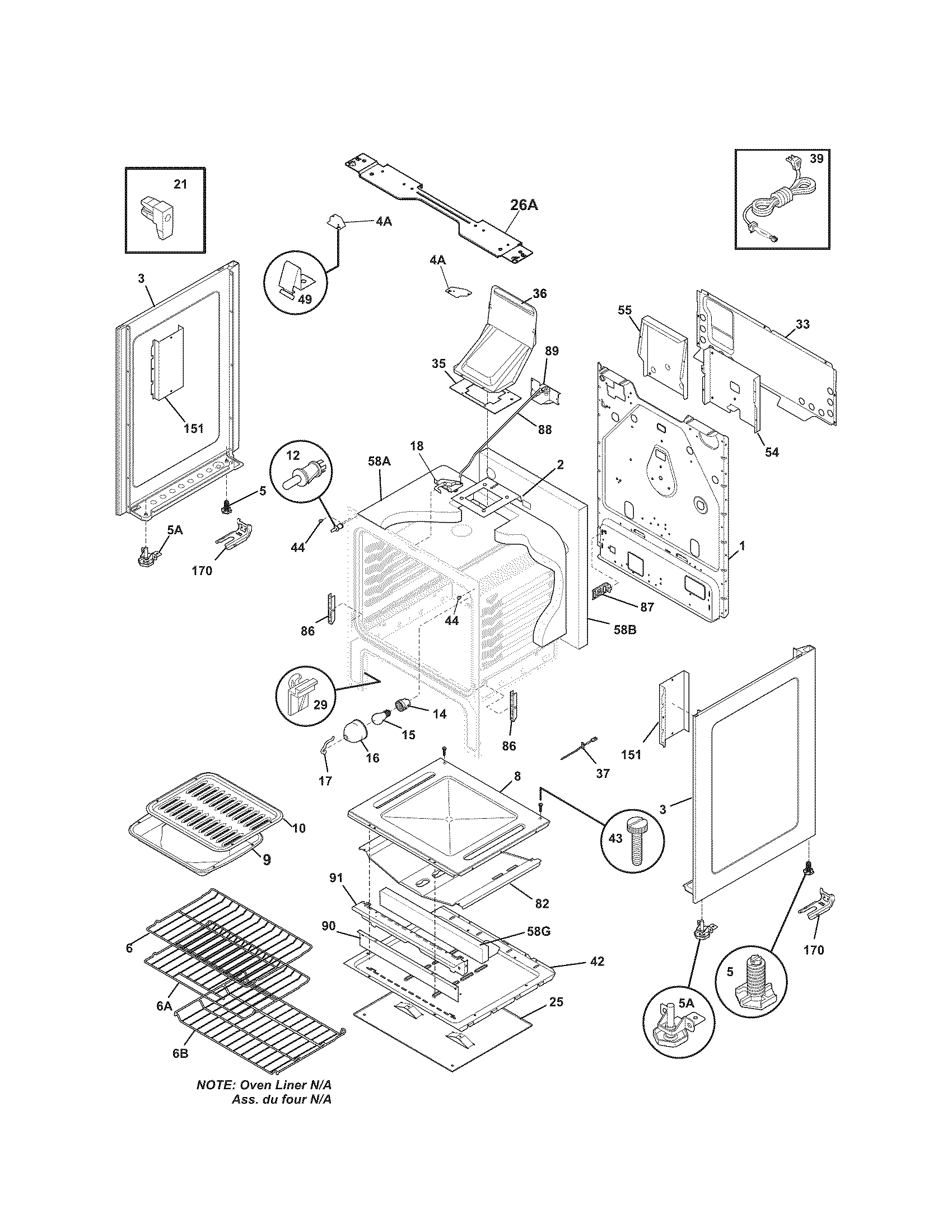 Kenmore 79077472801 body diagram