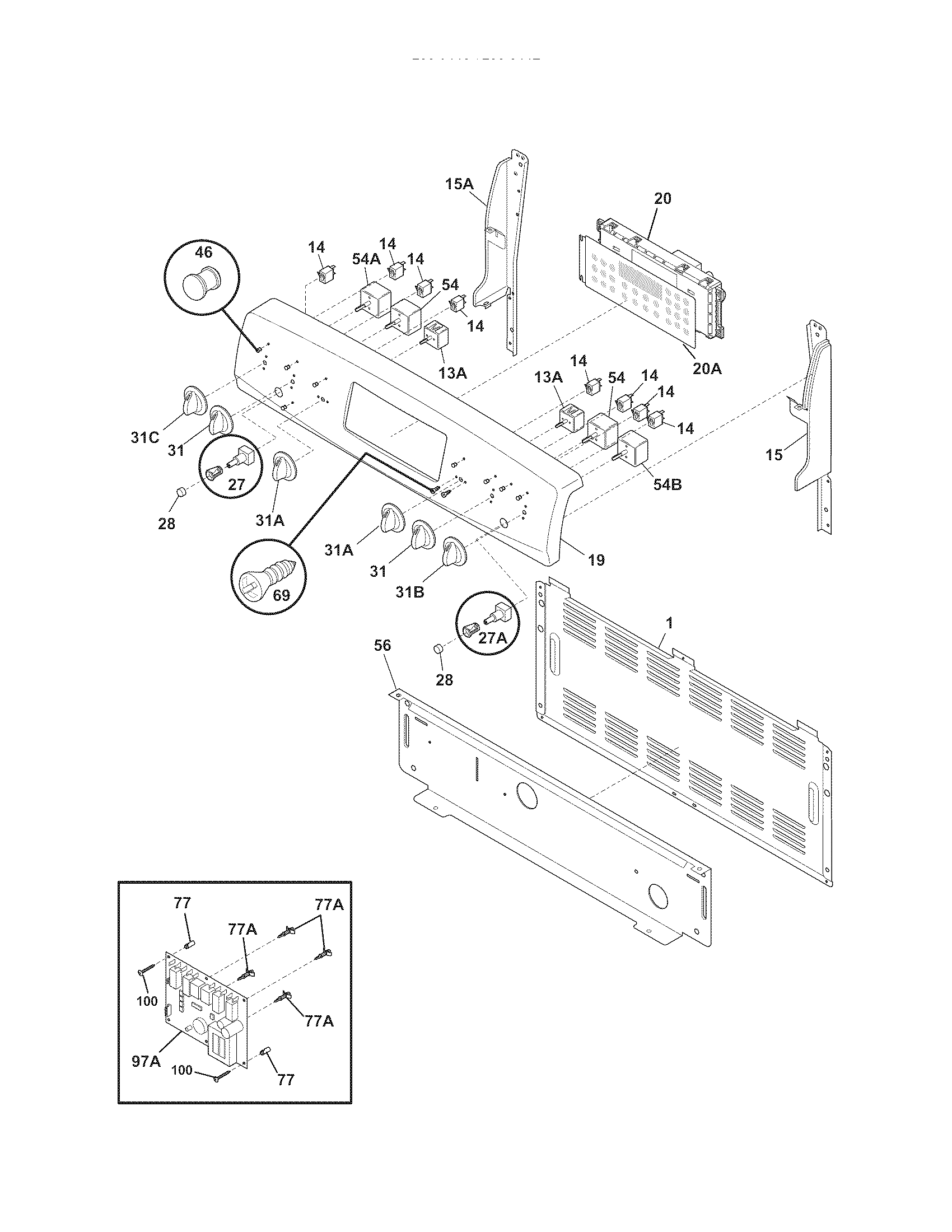 Kenmore 79094473803 backguard diagram