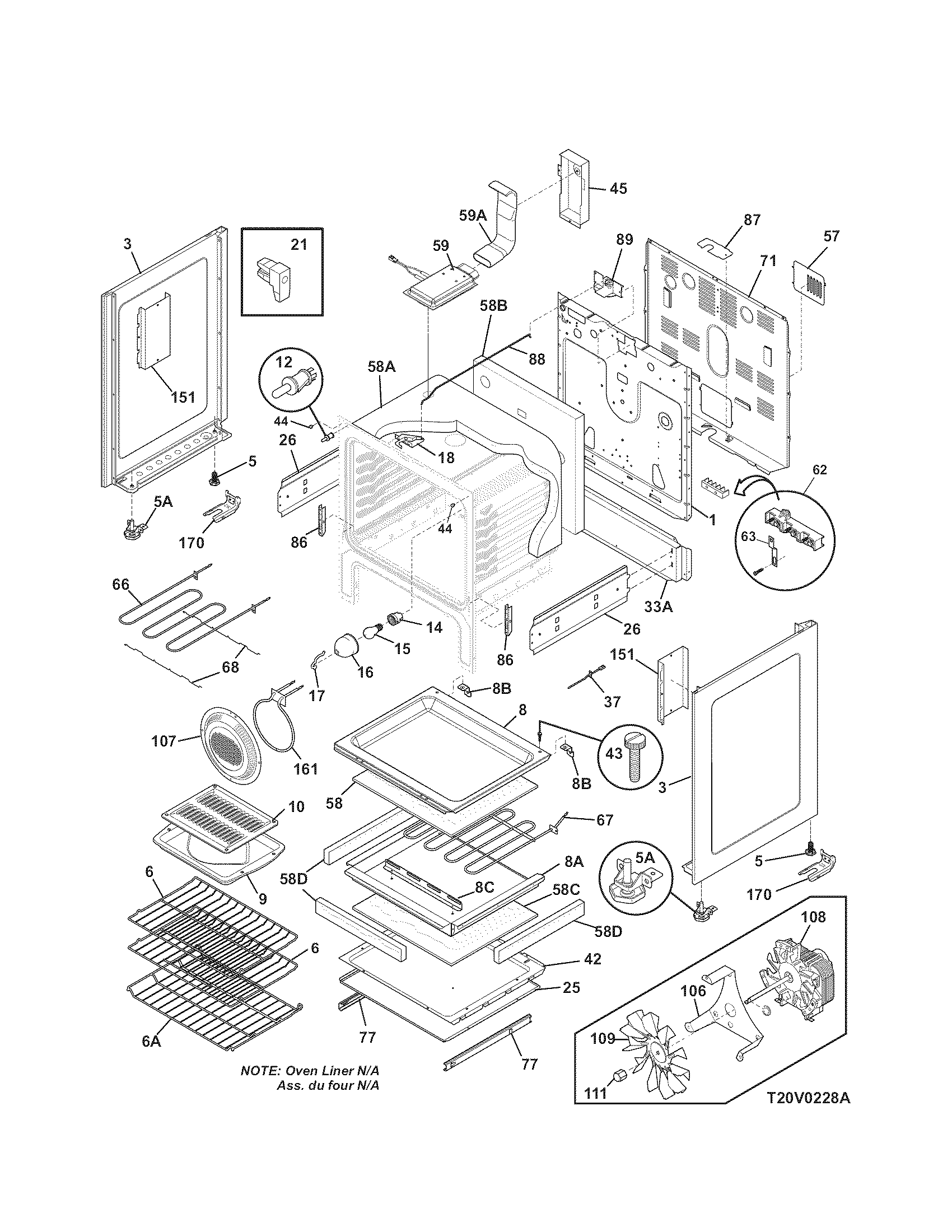 Kenmore 79094473803 body diagram