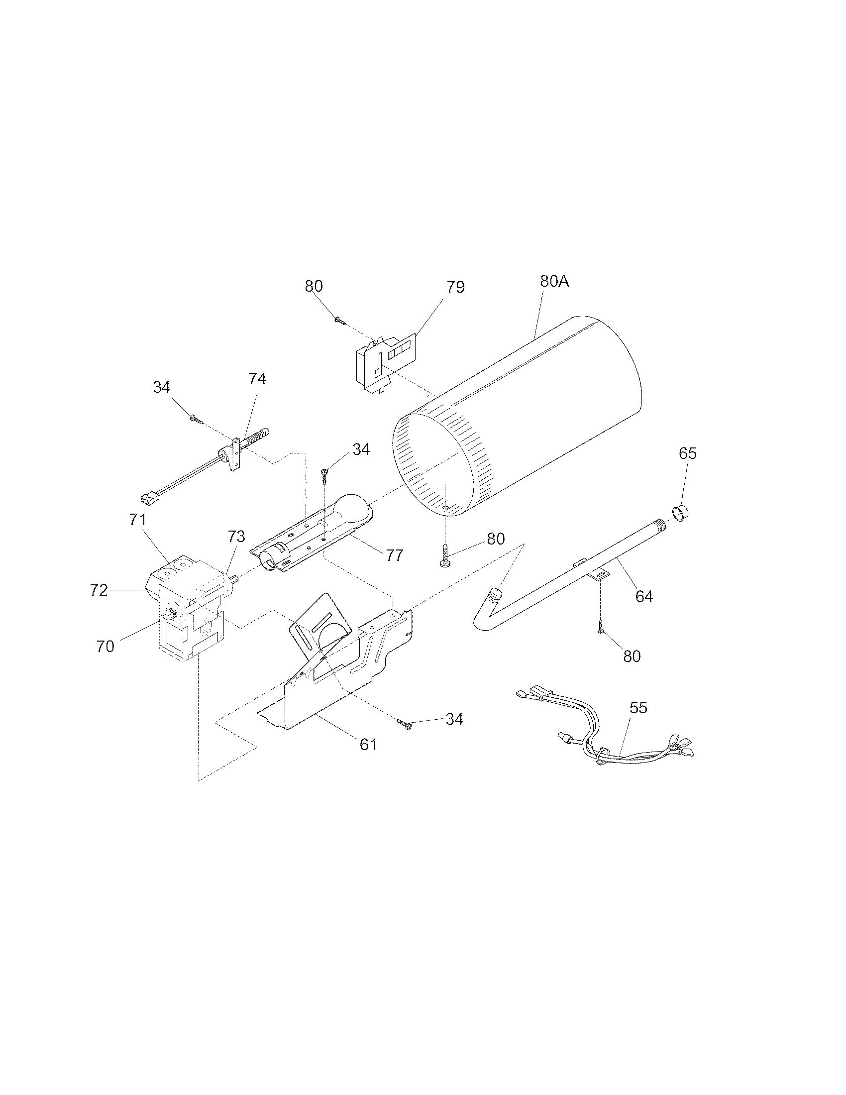 Crosley CDG4000HW1 burner diagram
