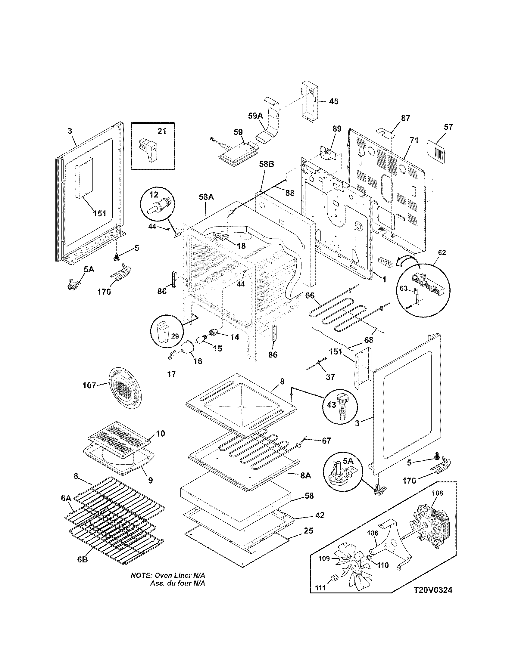 Kenmore 79097443801 body diagram