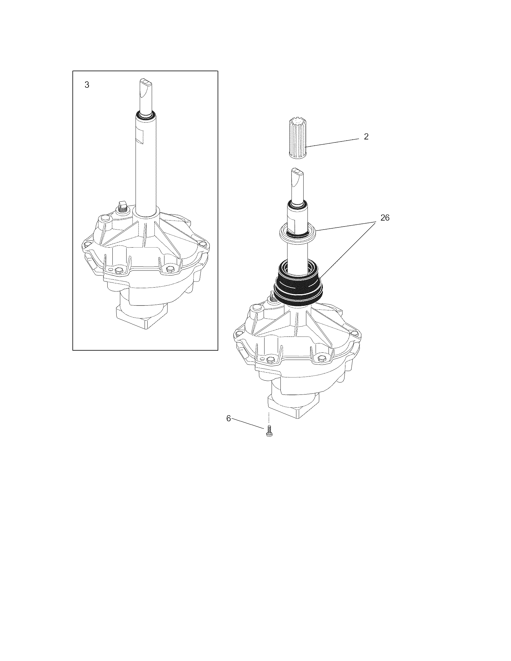 White-Westinghouse SWS1339HS1 transmission diagram