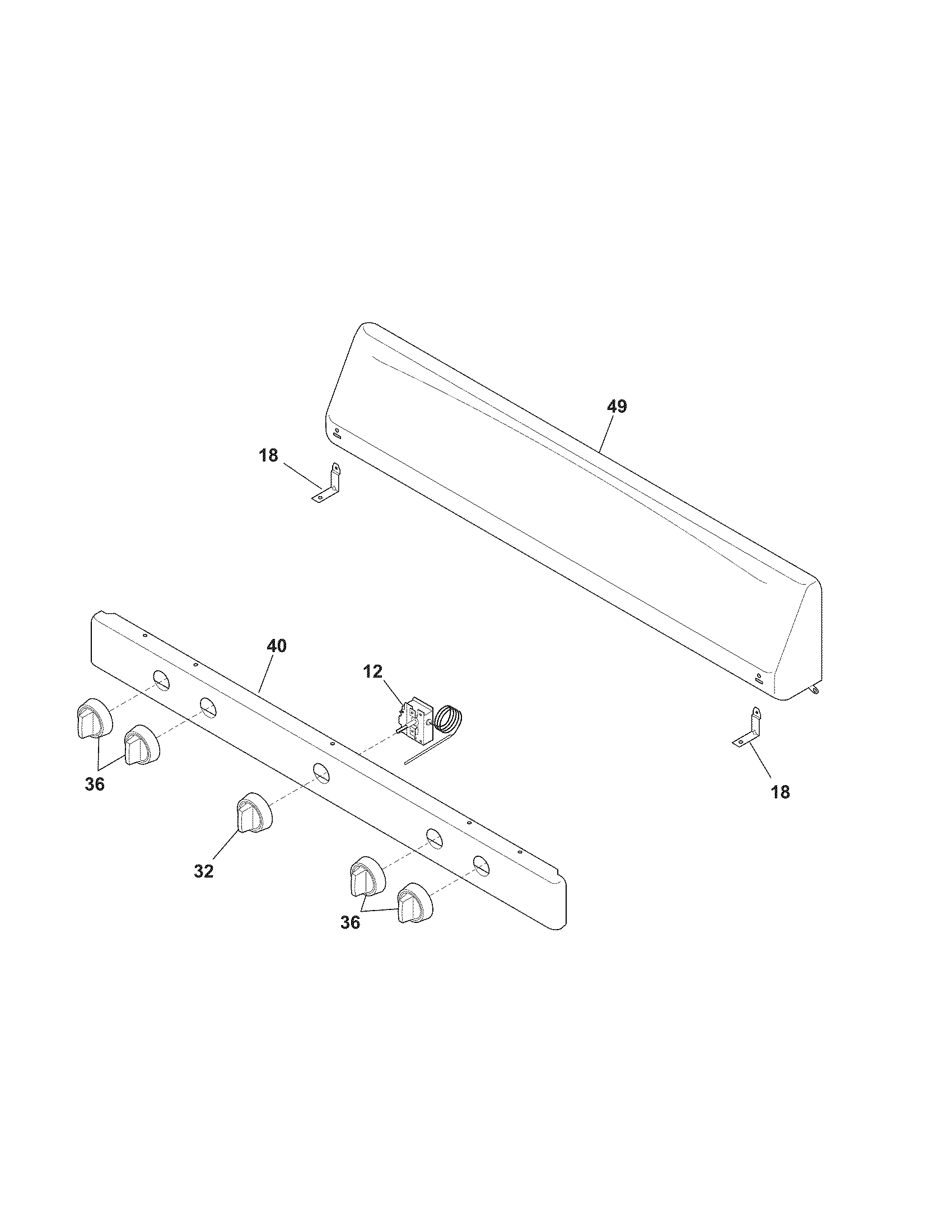 Kenmore 79070271406 backguard diagram