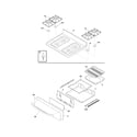 Frigidaire FGFB337GCE top/drawer diagram