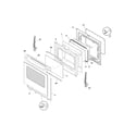 Frigidaire CFGF368GMB door diagram