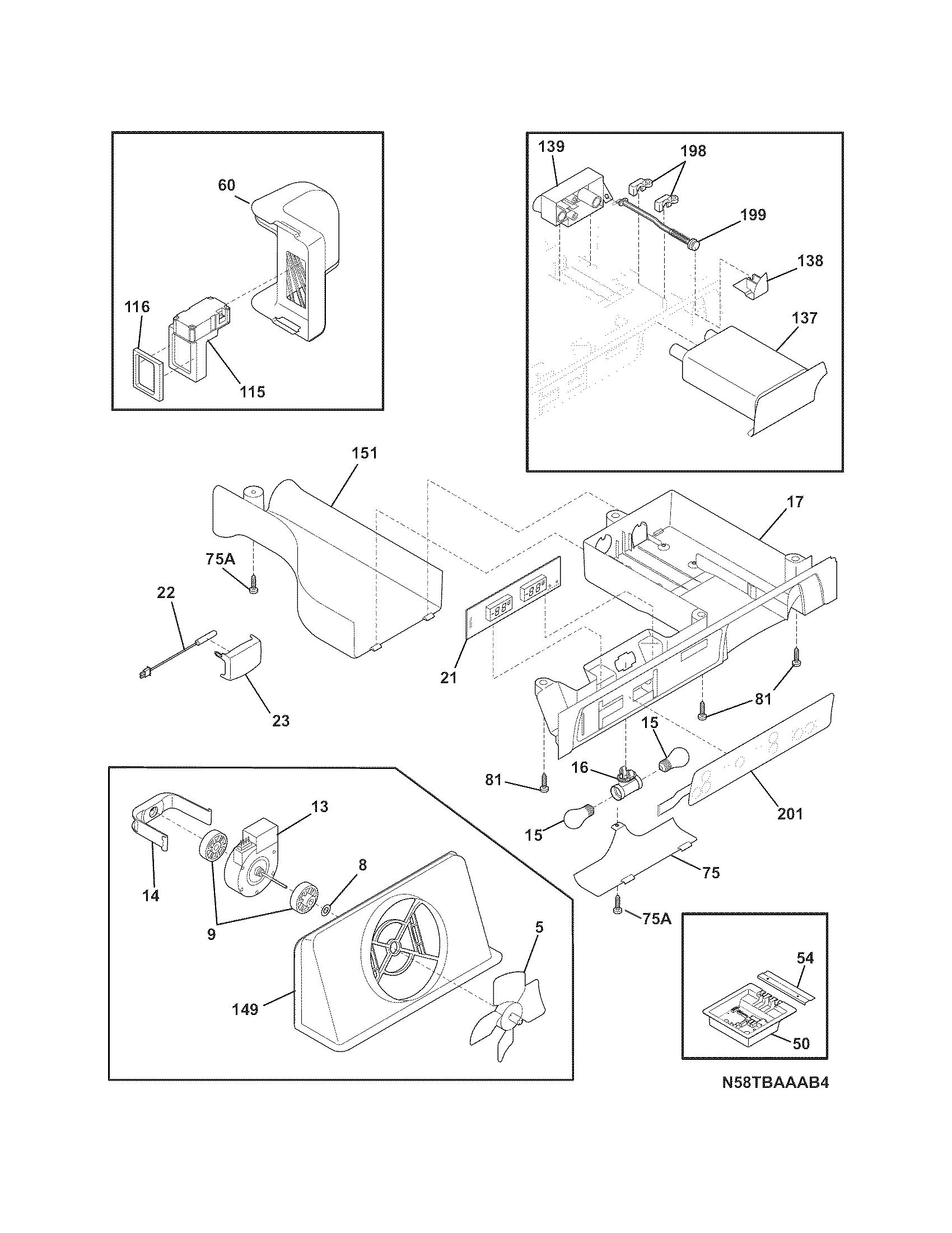 Frigidaire FSC23F7HW9 controls diagram