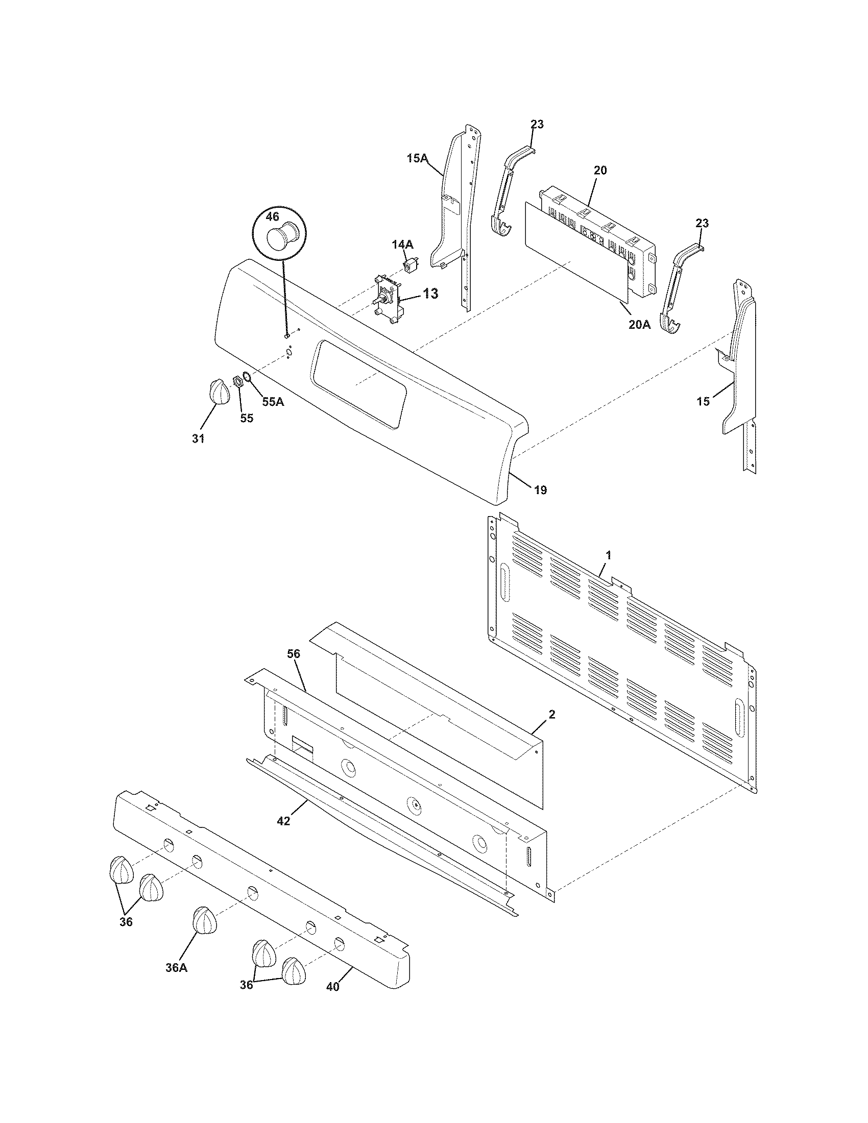 Frigidaire GLGFM98GPBD backguard diagram
