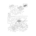 Frigidaire GLGFM98GPWD top/drawer diagram