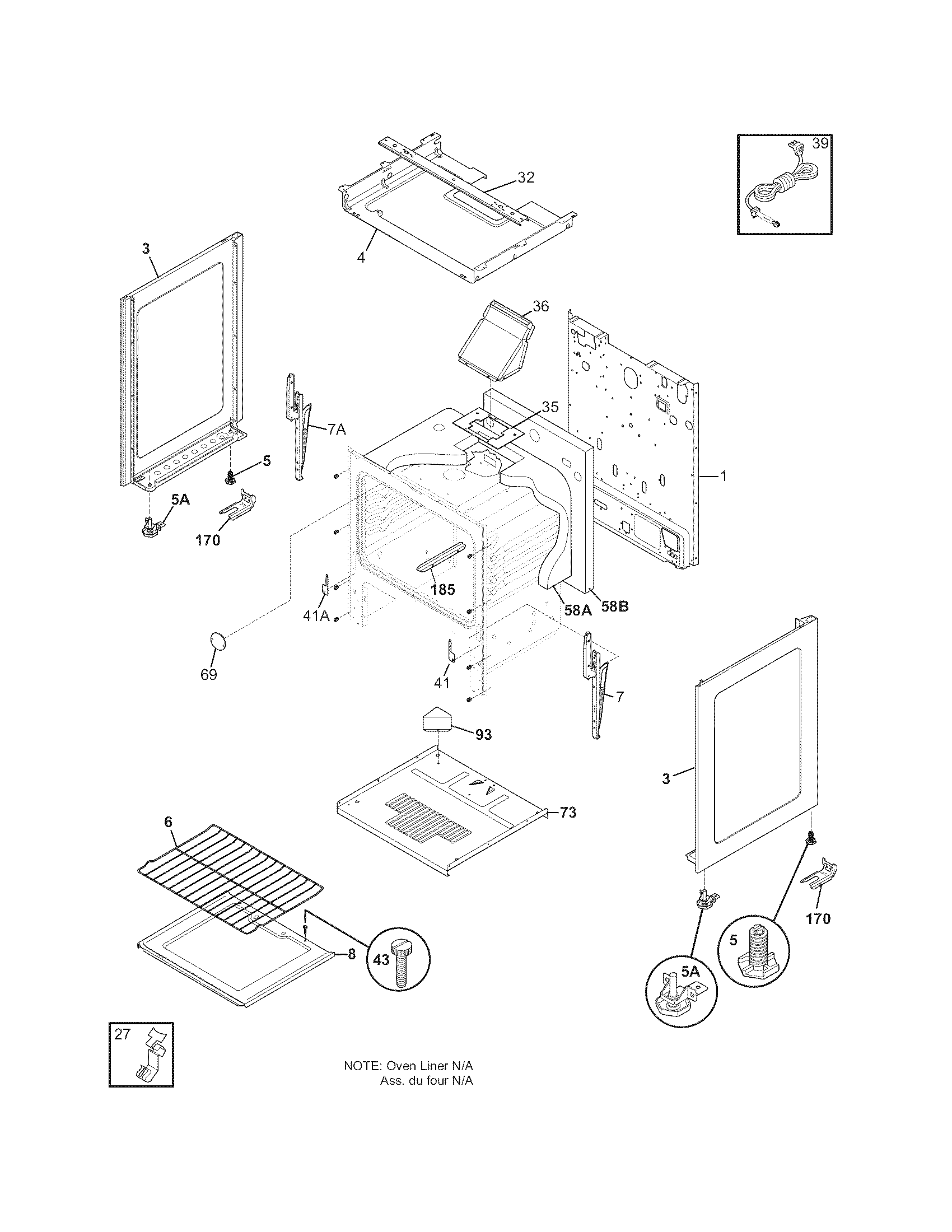 White-Westinghouse WWGF3000KWA body diagram