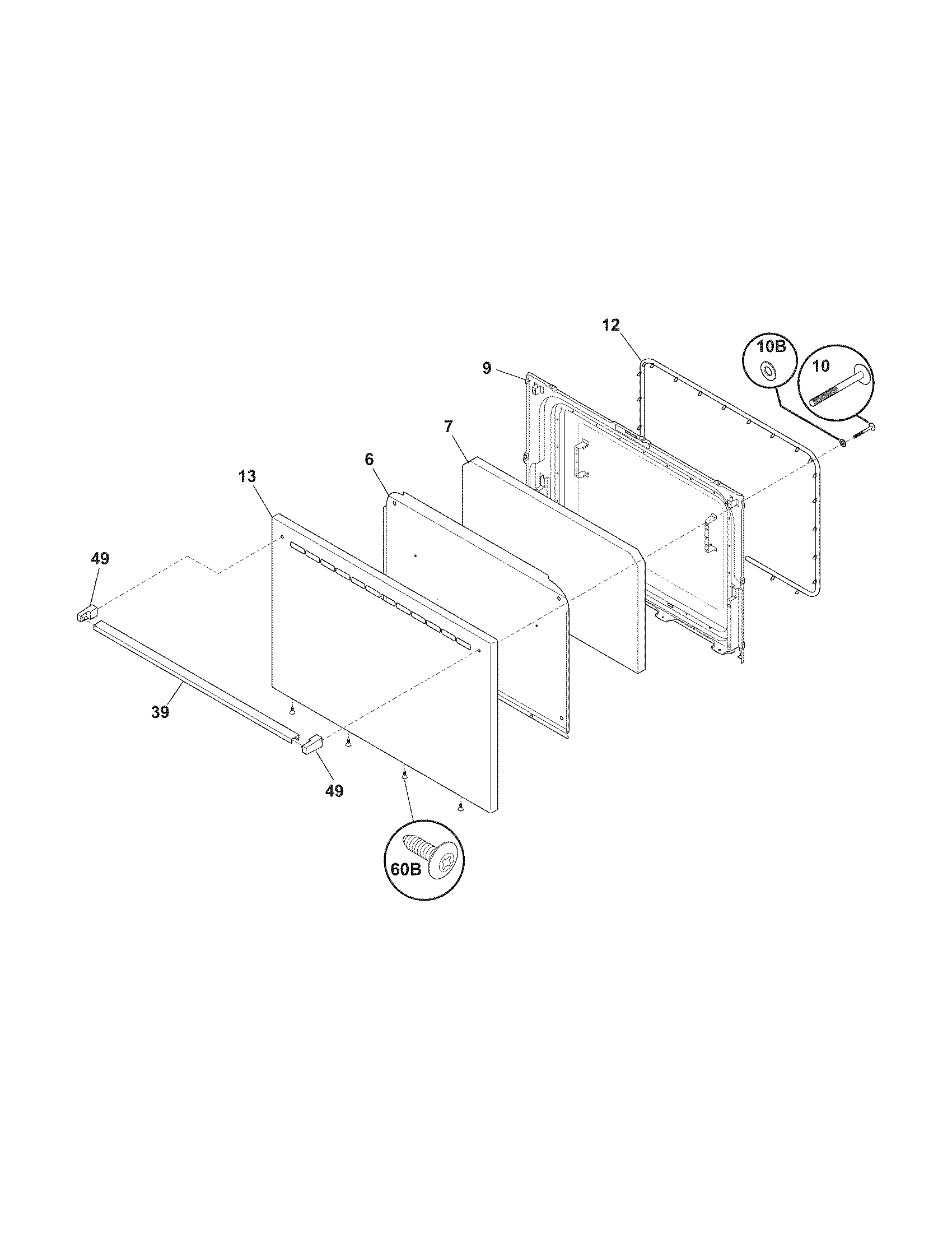 White-Westinghouse WWGF3000KWA door diagram