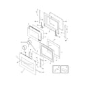 Frigidaire FGS365ECI door diagram