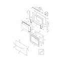 Frigidaire FGS365ESH door diagram