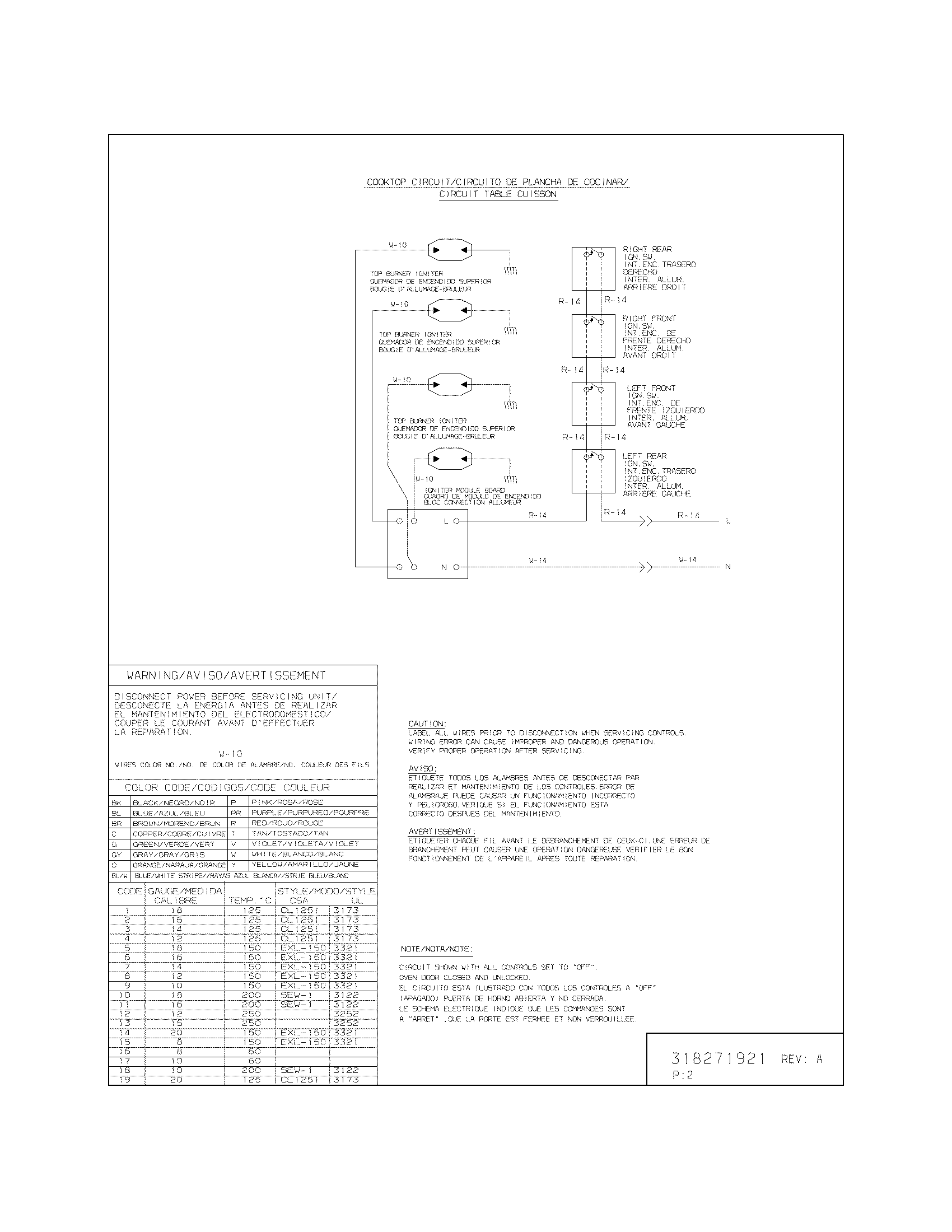 Frigidaire FGS365EBH wiring diagram diagram