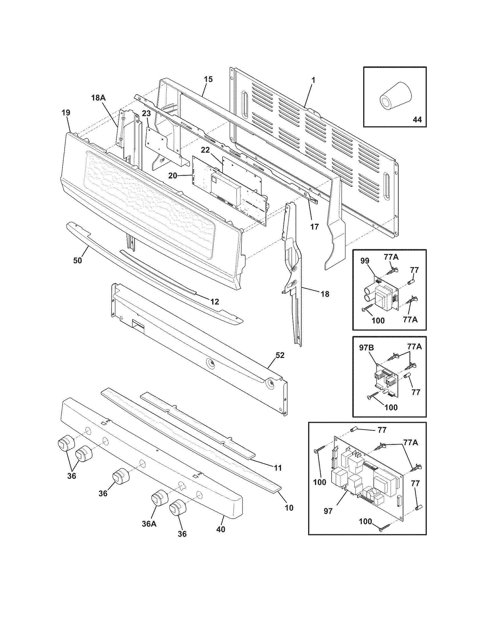 Electrolux EW3LGF65GSC backguard diagram