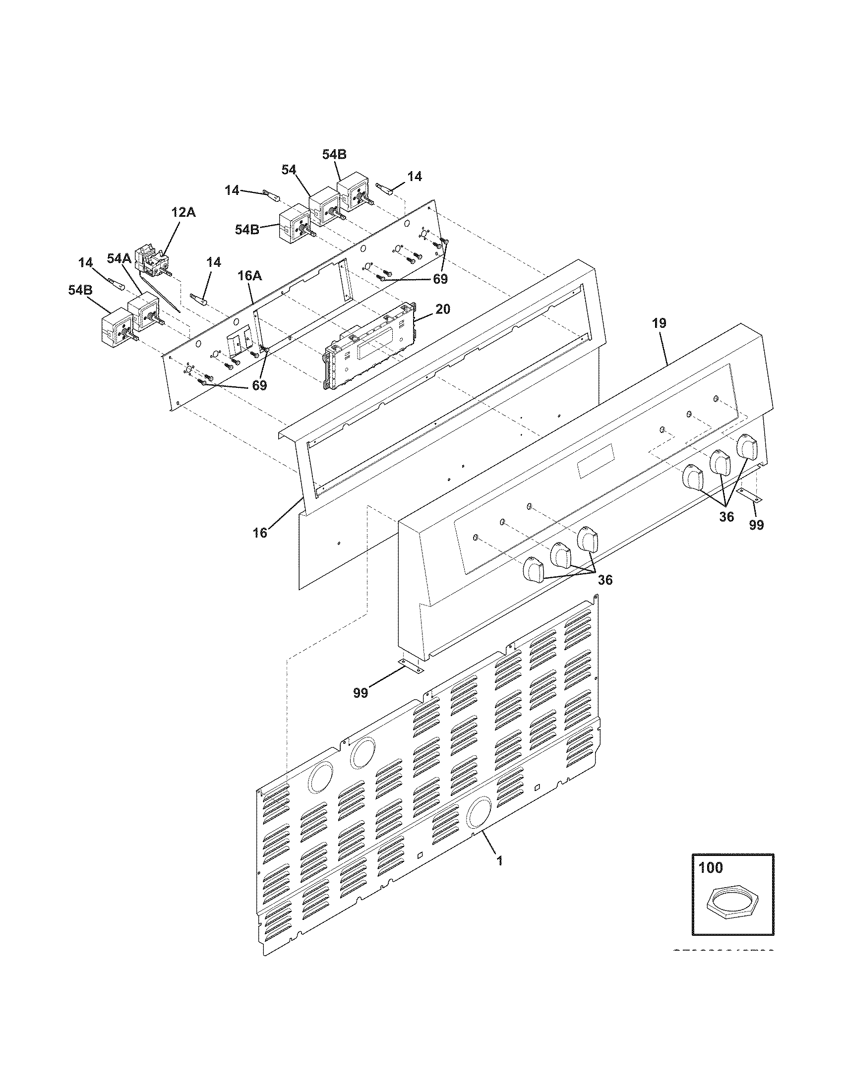 Kenmore Elite 79099613701 backguard diagram