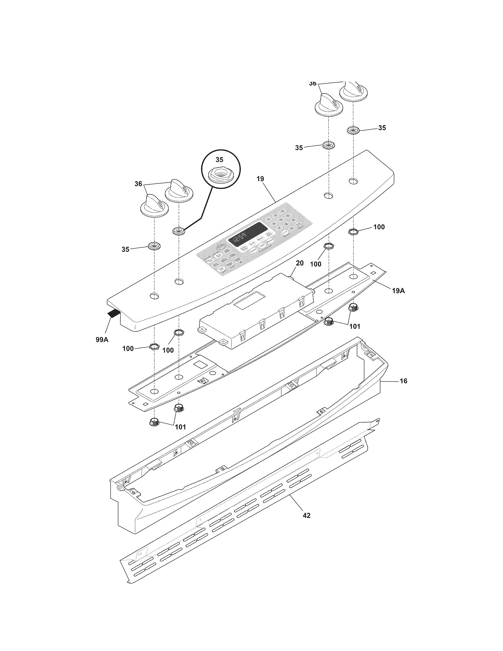 Kenmore 79036694507 backguard diagram