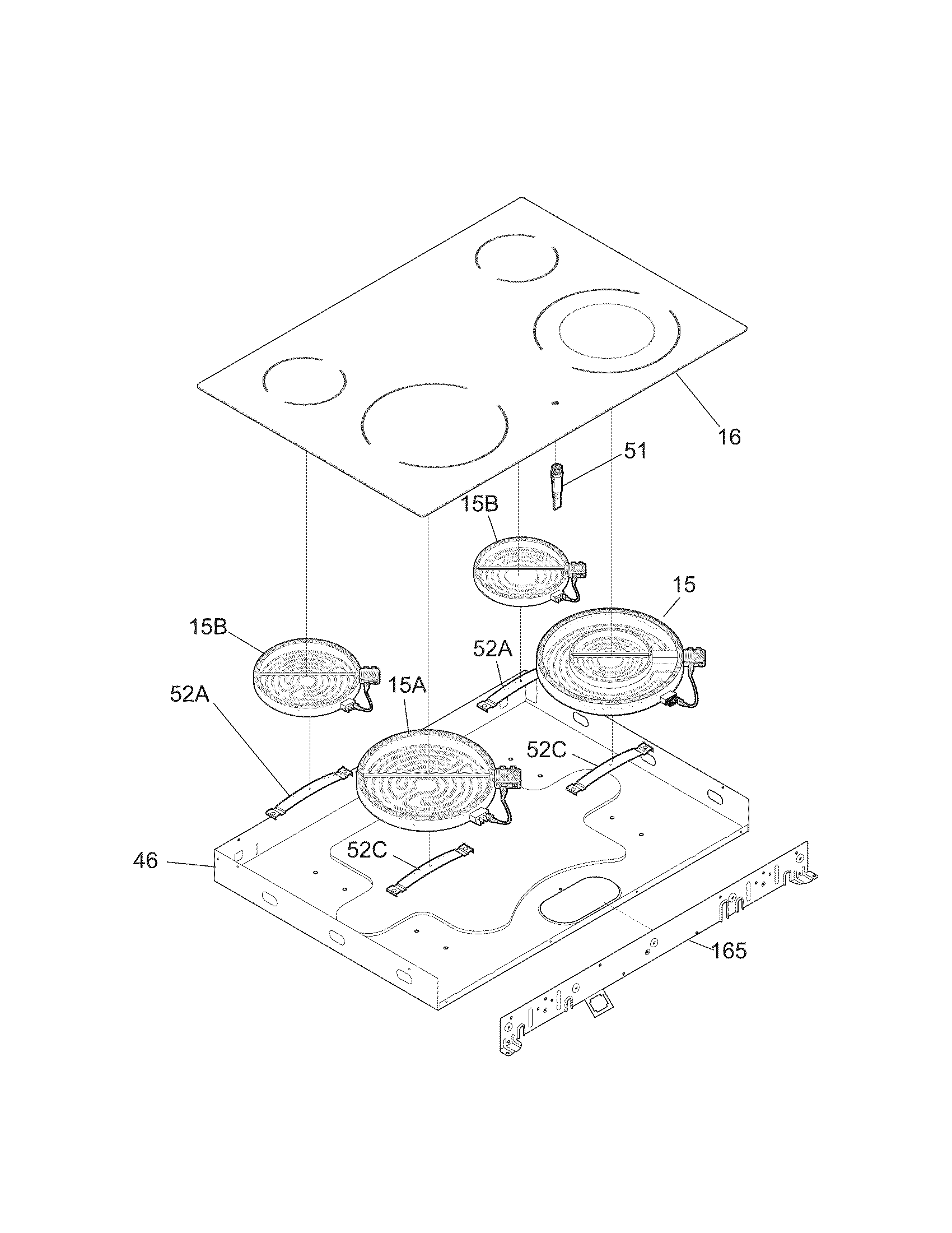 Kenmore 79045499504 maintop diagram