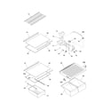 Frigidaire FRT17G4BQC shelves diagram