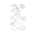 Frigidaire FGS367FCD top/drawer diagram