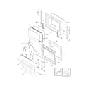 Frigidaire FGS367FCD door diagram