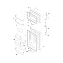 Frigidaire FRT18HS7JS0 door diagram