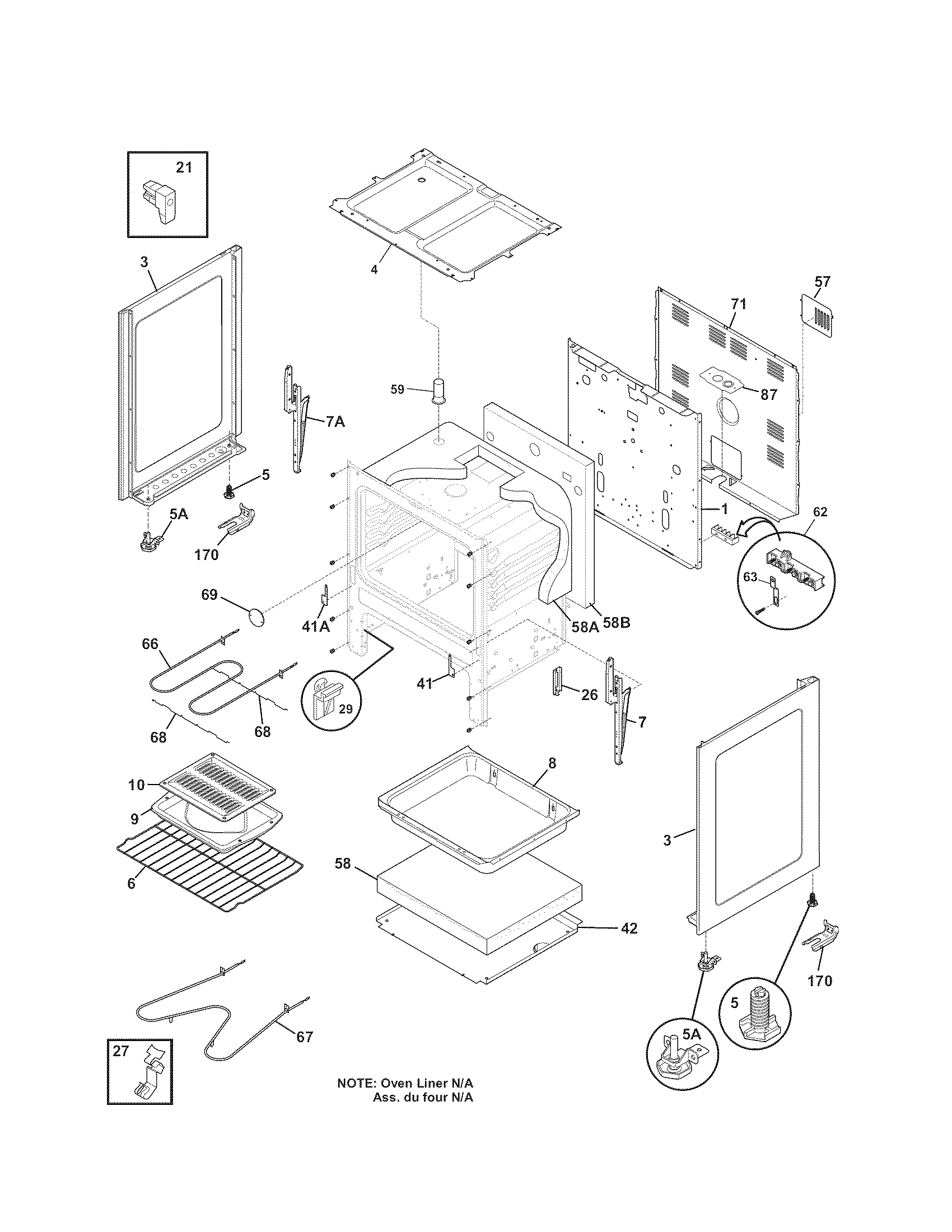 Kenmore 79090801406 body diagram