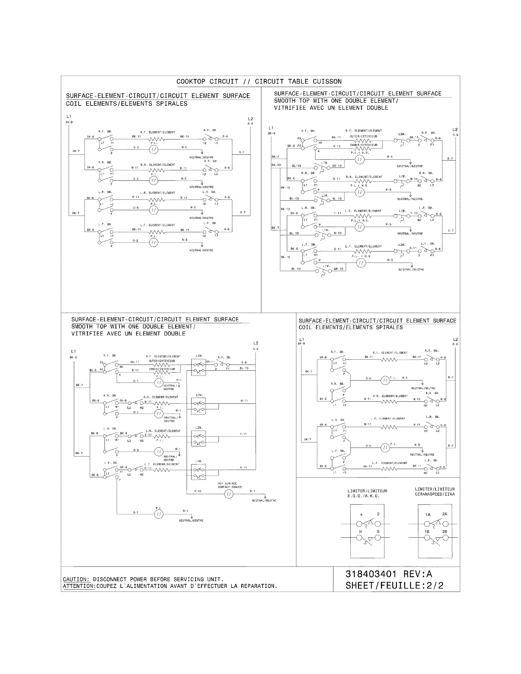 Frigidaire CFEF372EB6 wiring diagram diagram