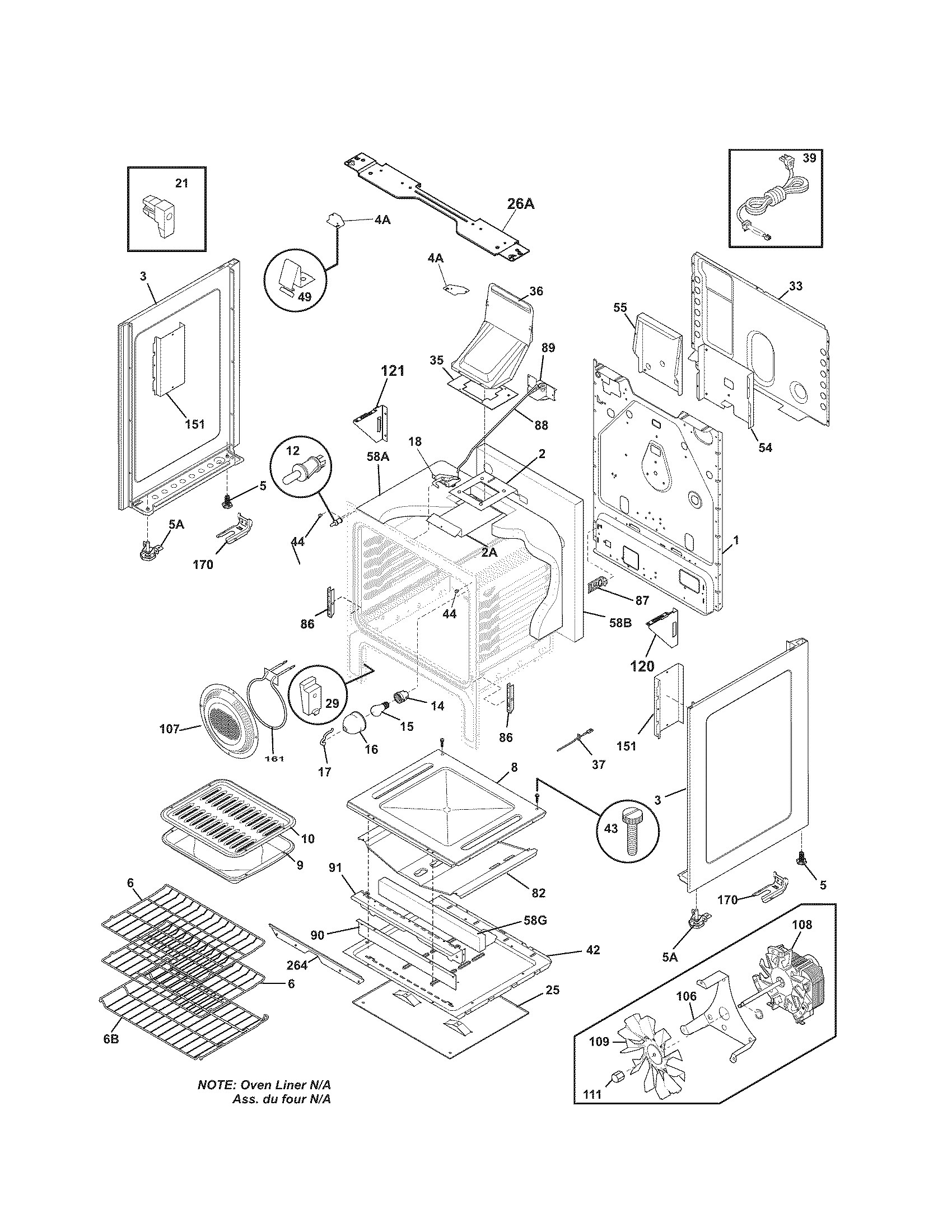 Kenmore Elite 79077493803 body diagram