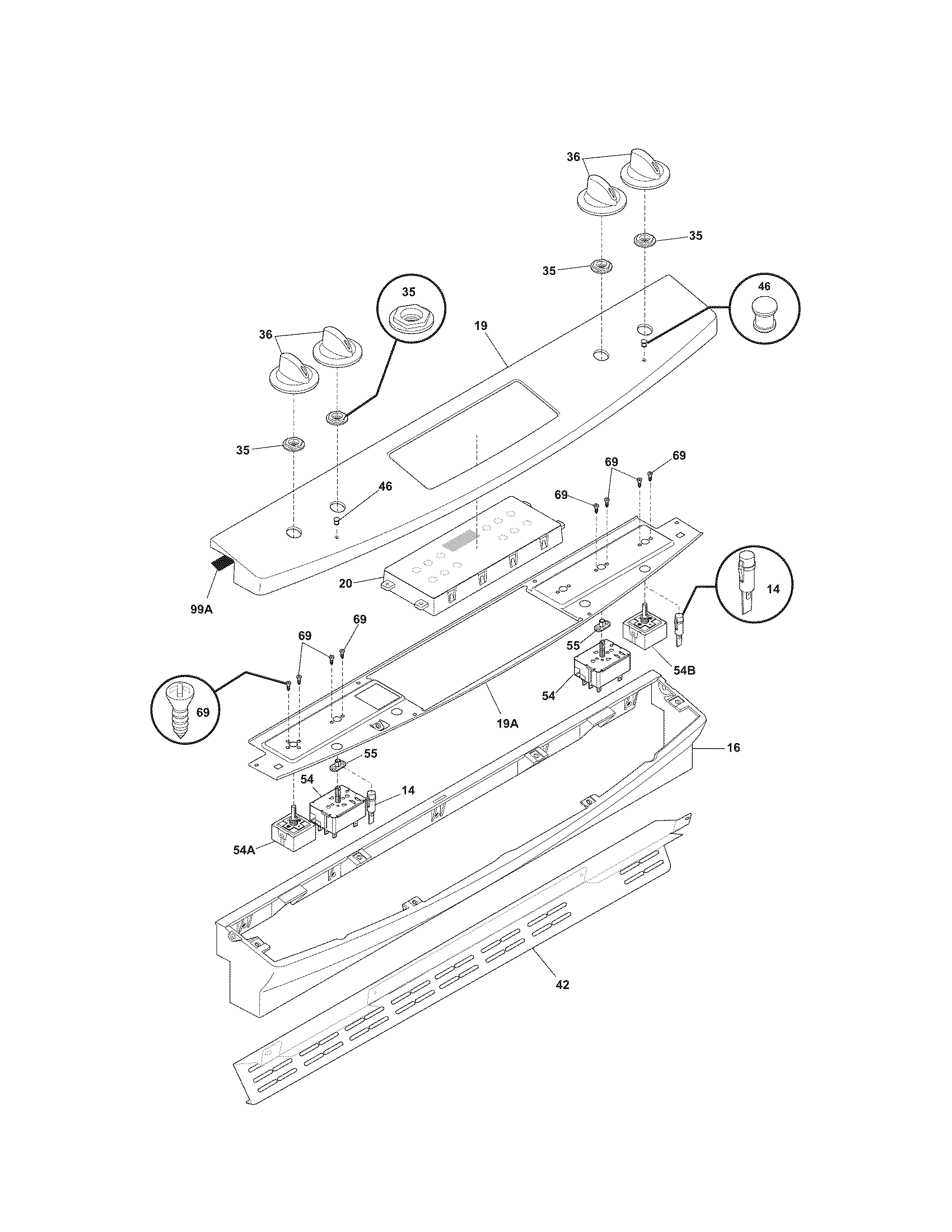 Kenmore 79046593505 backguard diagram