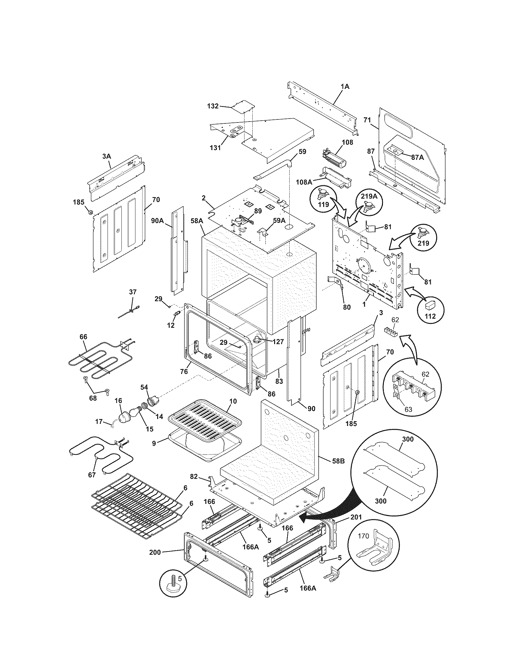 Kenmore 79046592504 body diagram