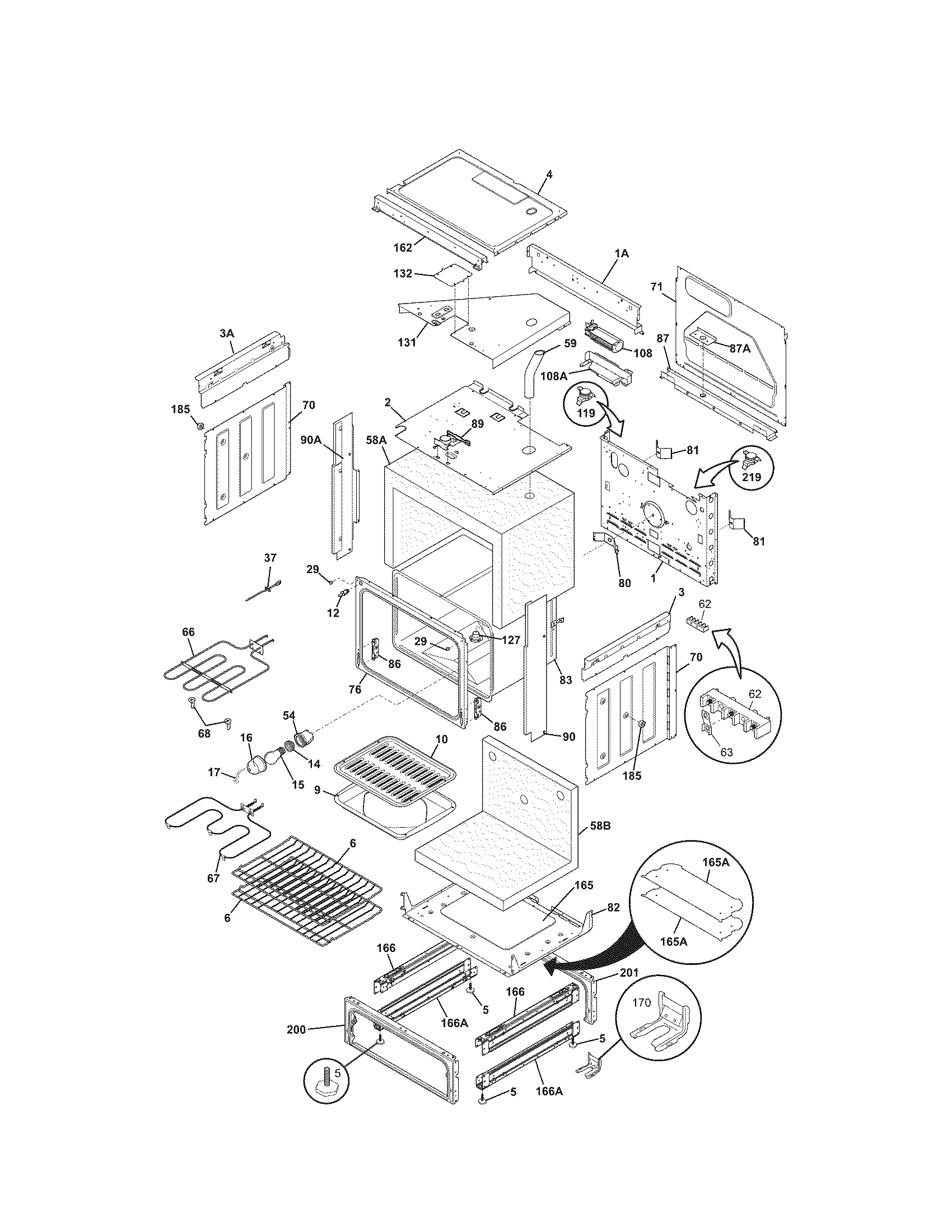 Kenmore 79046589503 body diagram